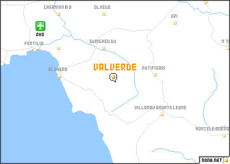 map of Valverde