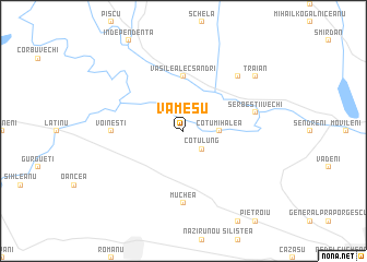 map of Vameşu