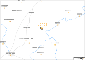 map of Vance