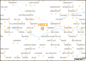 map of Vance