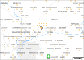 map of Vancia