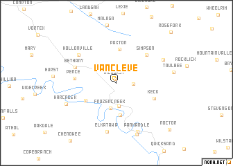 map of Vancleve