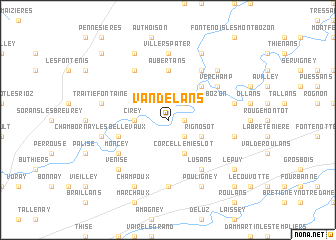 map of Vandelans