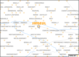 map of Vandeuil