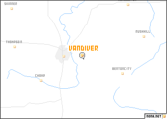 map of Vandiver