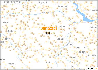 map of Vandžići