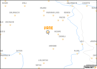 map of Vāne