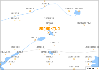 map of Vanhakylä