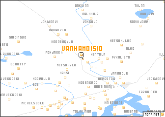 map of Vanhamoisio