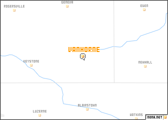 map of Van Horne