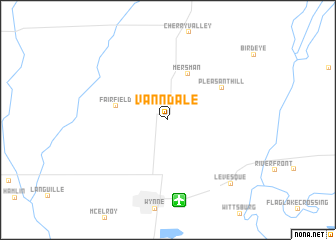 map of Vanndale