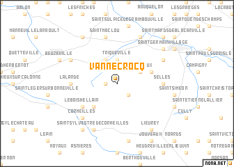 map of Vannecrocq