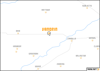 map of Van Orin