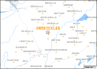 map of Van Syckles