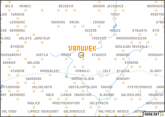 map of Vanŭvek
