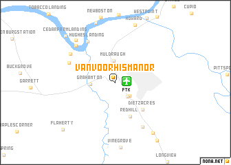 map of Van Voorhis Manor