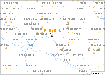 map of Vanyarc