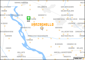map of Vanzaghello