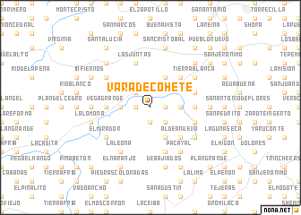 map of Vara de Cohete
