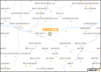 map of Varaize