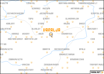 map of Váralja