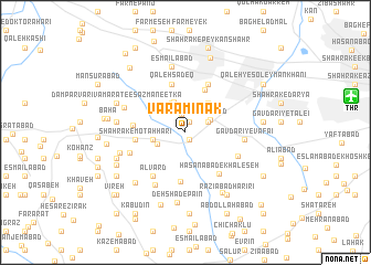 map of Varāmīnak