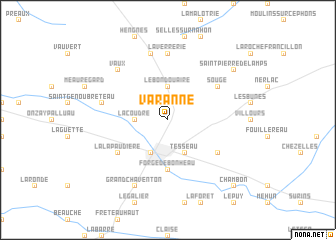 map of Varanne