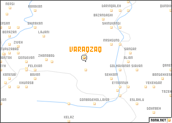 map of Varaqzāq