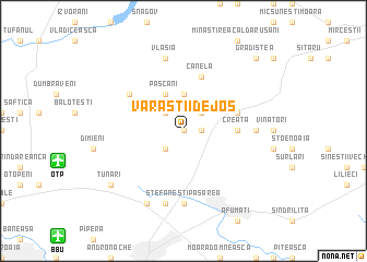 map of Vărăştii de Jos