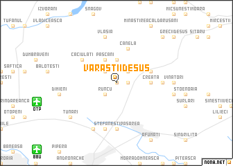 map of Vărăştii de Sus