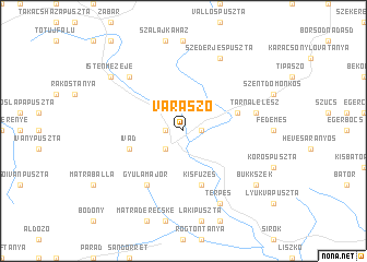map of Váraszó