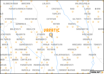 map of Văratic