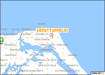 map of Varattuppalai