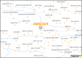 map of Varaždin