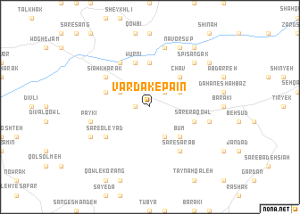 map of Vardak-e Pā\