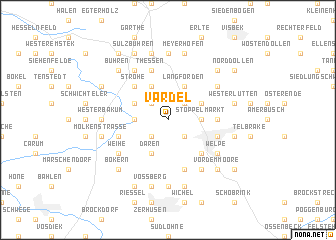 map of Vardel