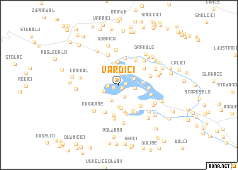 map of Vardići