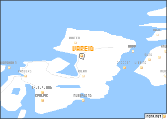 map of Vareid