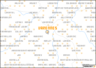 map of Varennes