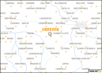 map of Varenne