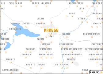 map of Varese