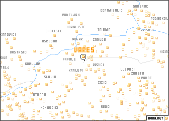 map of Vareš