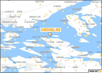 map of Vårholma