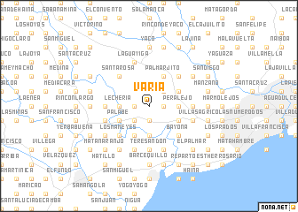 map of Varía
