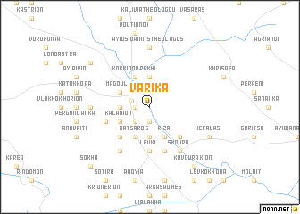 map of Variká