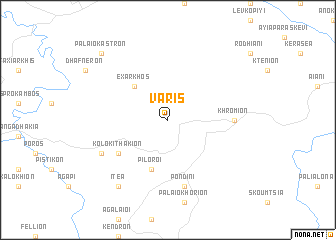 map of Váris