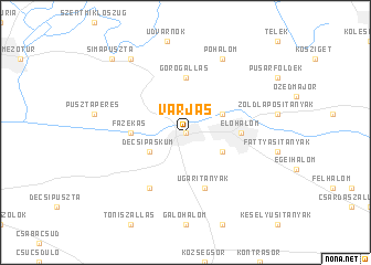 map of Varjas