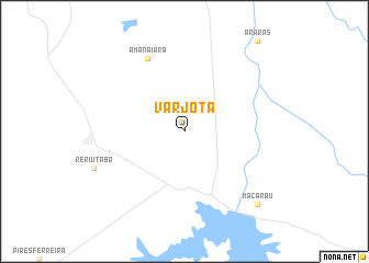 map of Varjota