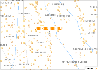 map of Varkodiānwāla