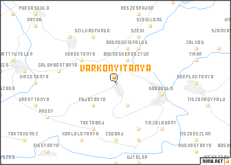 map of Várkonyitanya